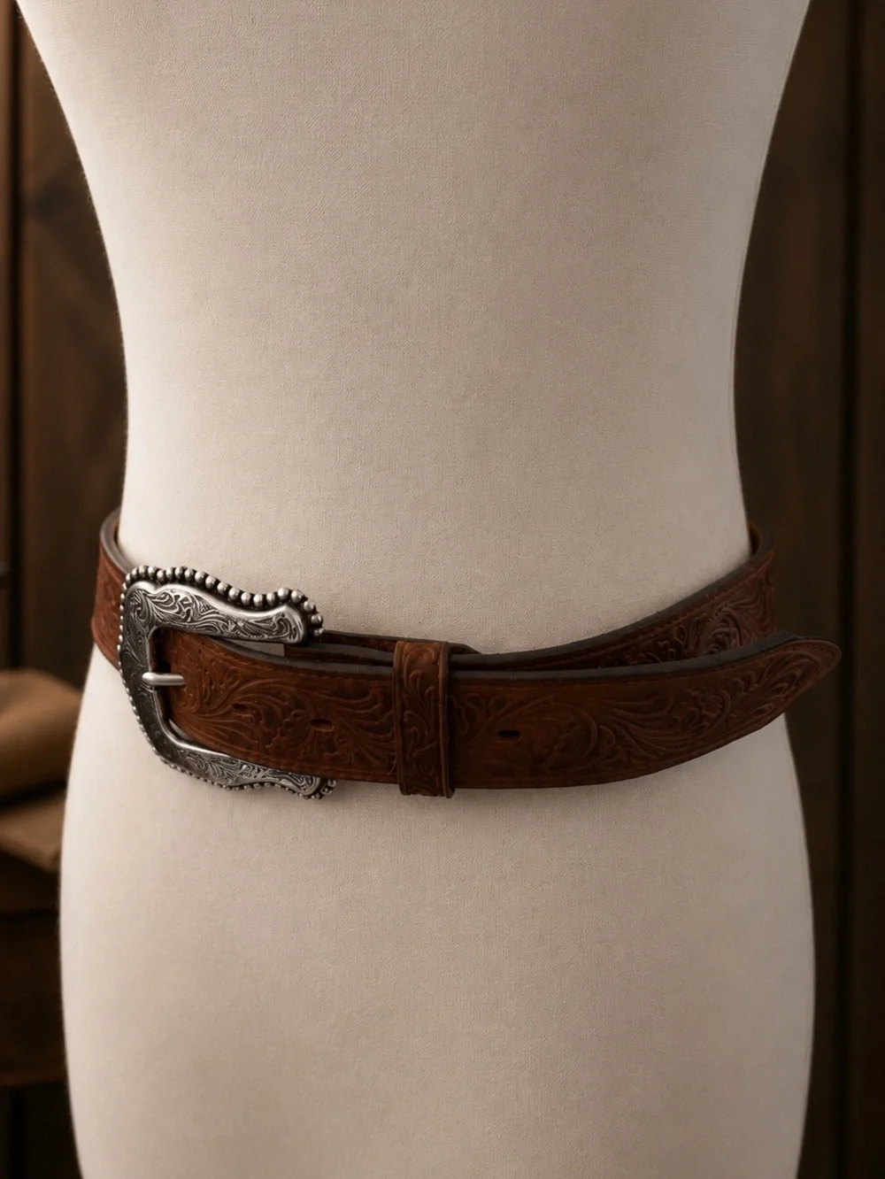Tony Lama Layla Tooled Leather Western Belt